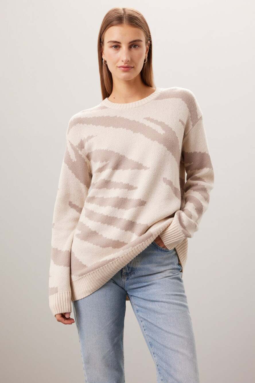 Splendid - Lana Zebra Sweater - Size Medium